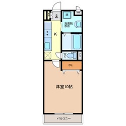 富田浜駅 徒歩10分 3階の物件間取画像